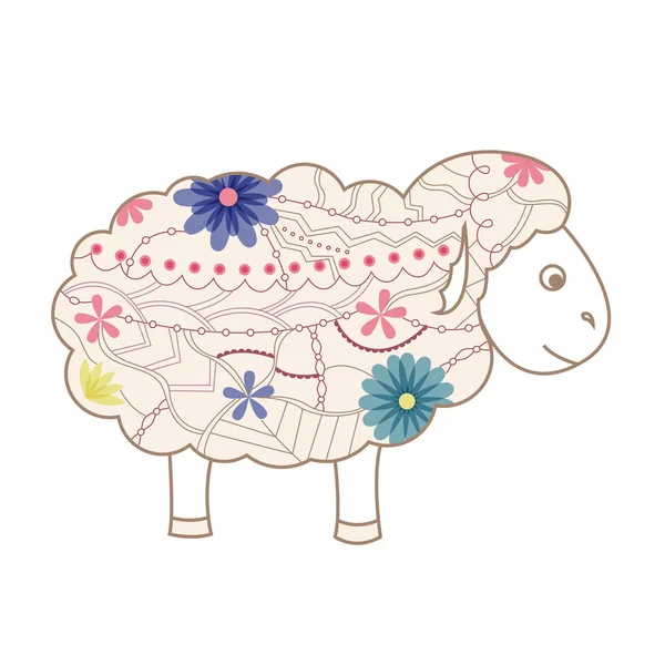 Vintage schapen — Stockvector