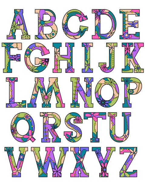 Alphabet coloré 2 — Image vectorielle