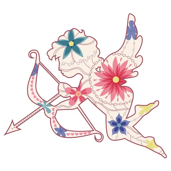 Vintage cupid — Stockvector