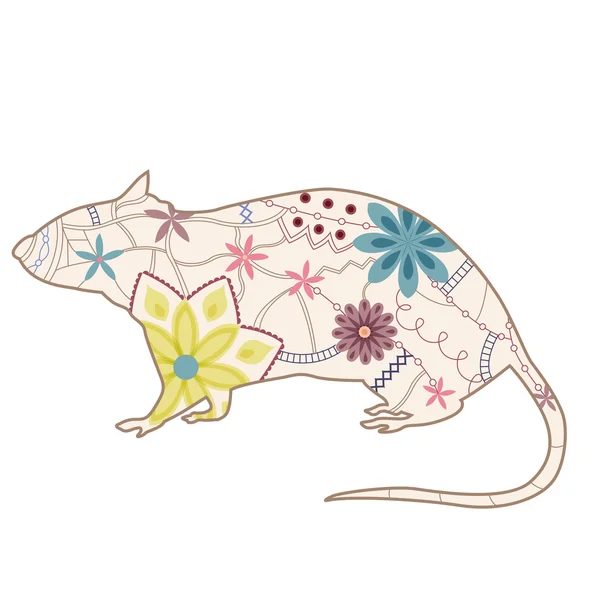 Vintage rat — Stockvector