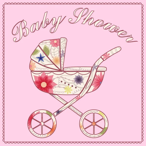 Ντους μωρών, ροζ — Διανυσματικό Αρχείο