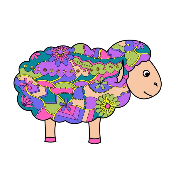 Moutons colorés — Image vectorielle