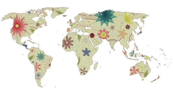 Dünya harita vintage 2