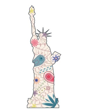 vintage Özgürlük heykeli