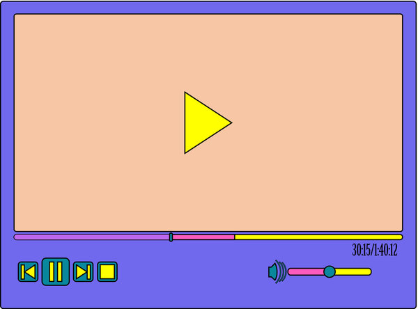 Colorful video player
