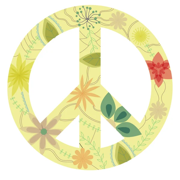 Vintage peace sign — Stock Vector