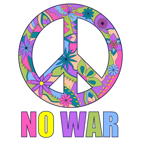 No war colorful background — Stock Vector