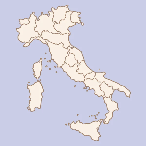 이탈리아 지도 — 스톡 벡터