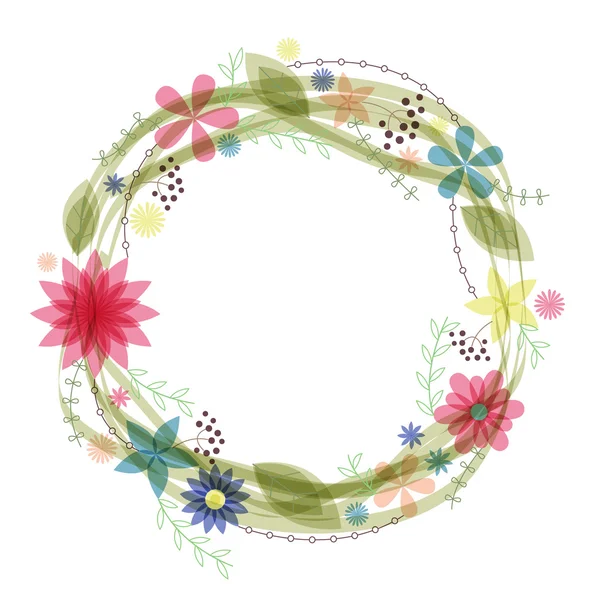 Marco floral — Archivo Imágenes Vectoriales