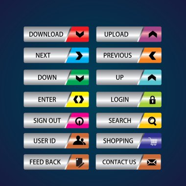 Web düğmeleri Tema