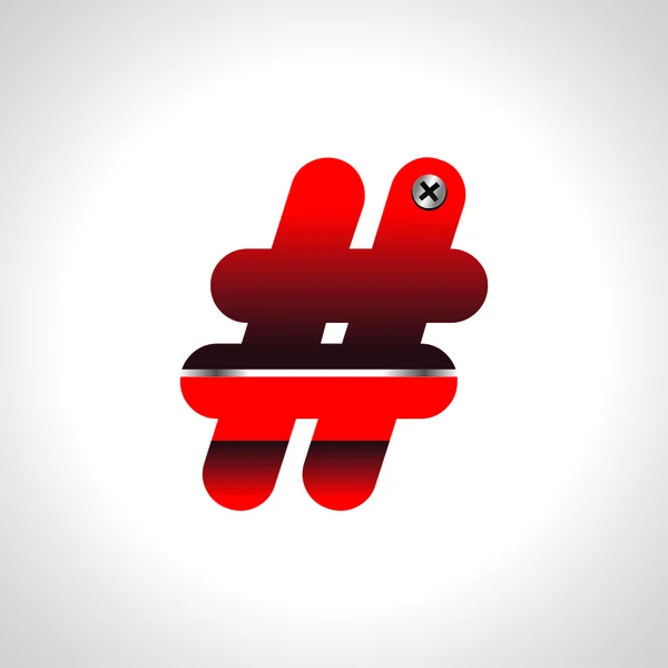 Alphabet rouge brillant — Image vectorielle