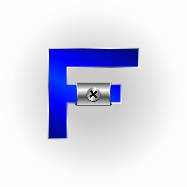 mavi metalik yazı tipleri