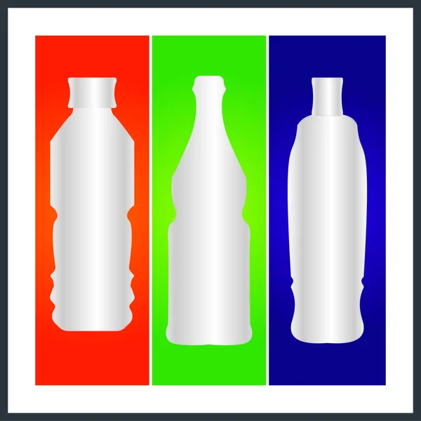 Butelki i opakowania — Wektor stockowy