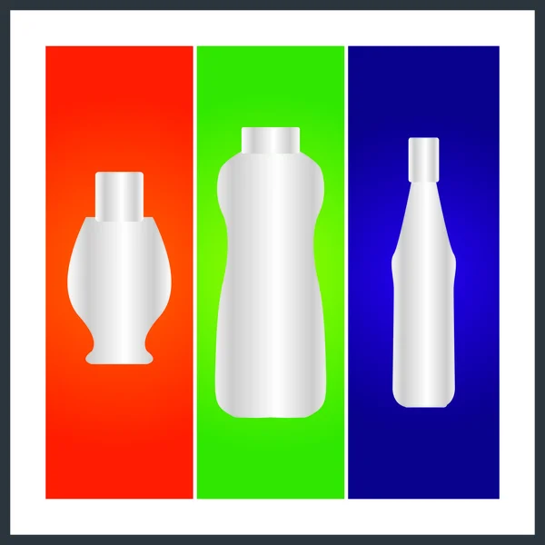 Bottle and packaging — Stock Vector