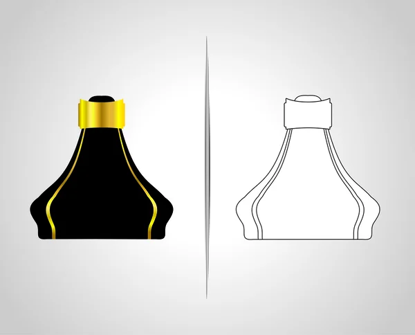 Bouteille et emballage — Image vectorielle