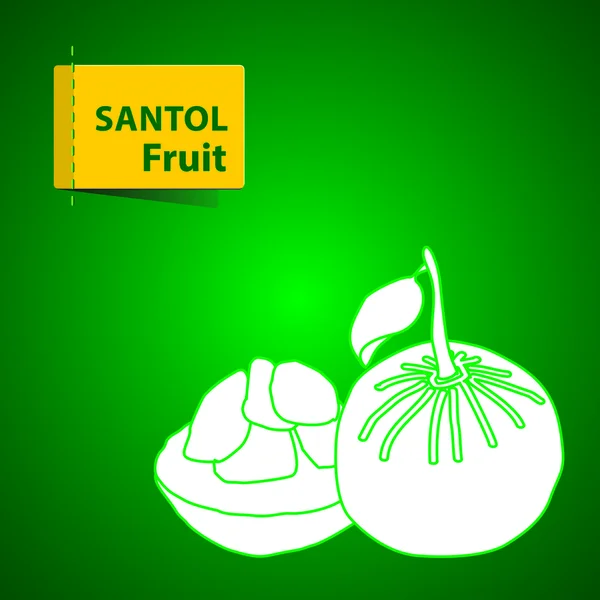 Illustrazione dei frutti — Vettoriale Stock