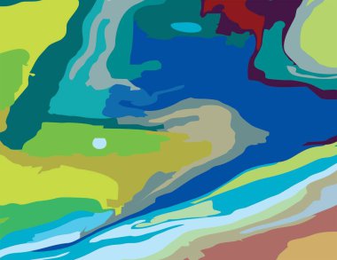 Yaratıcı Renkli Moda farklı şekiller Kolaj arkaplan vektörü illüstrasyonu.