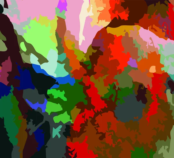 Creatief Kleurrijk Trendy Abstract Verschillende Vormen Collage Achtergrond Vector Illustratie — Stockfoto