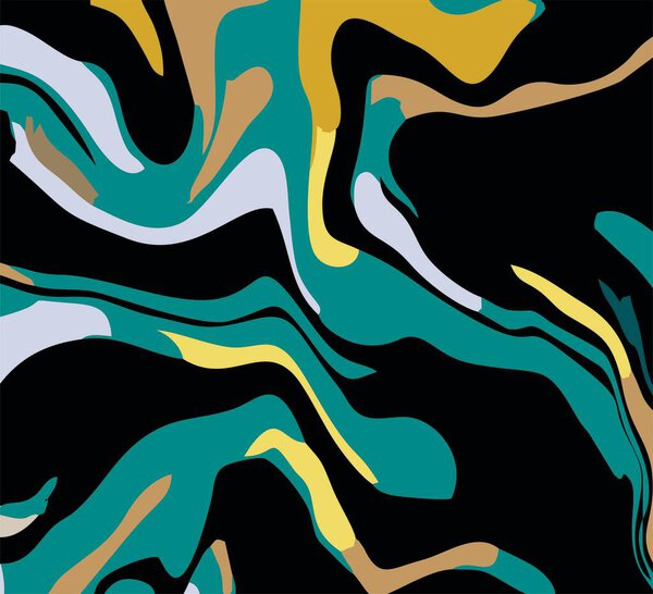 Creative Colorful Trendy abstract different shapes Collage background Vector illustration.