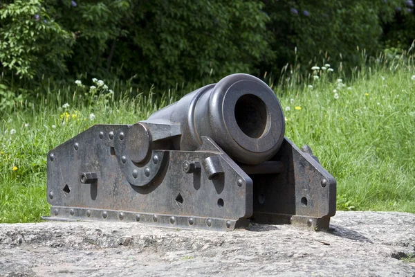 Vyborg. Velho canhão — Fotografia de Stock