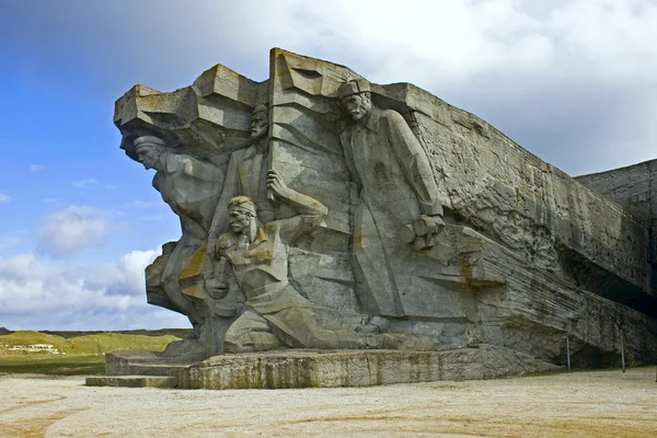 Monument at the Ajimushkay stone quarries — Stock Photo, Image