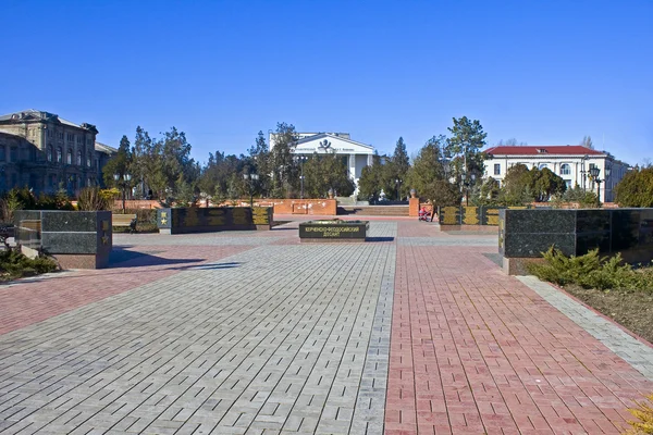 Monumento de la Defensa de Kerch — Foto de Stock