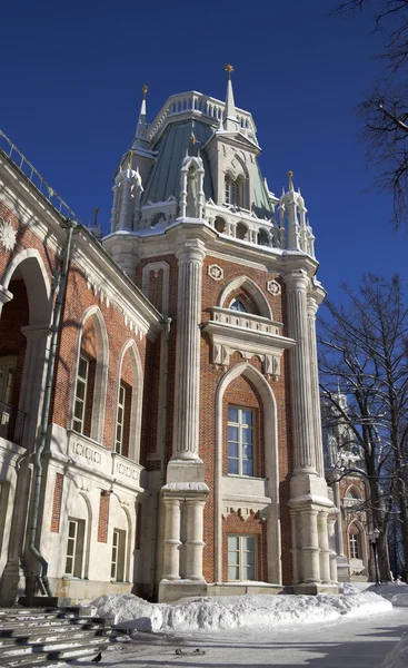 Toren van het grote paleis in tsaritsyno — Stockfoto