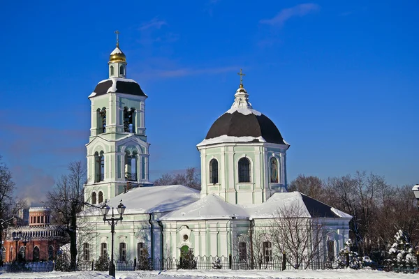 教会在 tsaritsino，莫斯科 — 图库照片