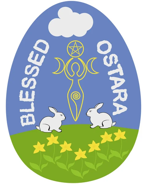 Huevo de Ostara — Vector de stock