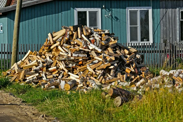 Högen av firewoods — Stockfoto