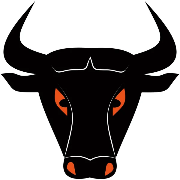 Toro enojado — Vector de stock