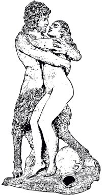 Satyr ve nyphe