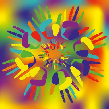 renkli palm yazdırır