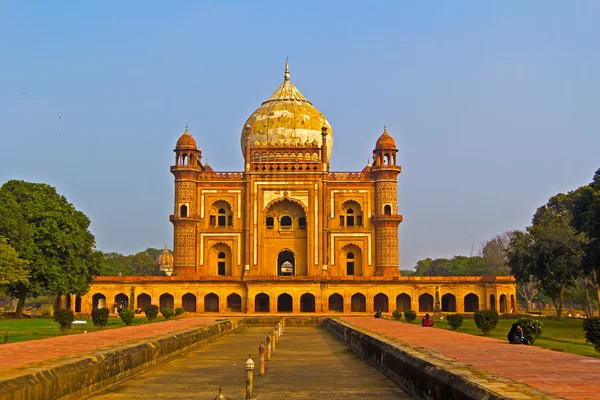 Deli. Mausoléu Safdarjung — Fotografia de Stock