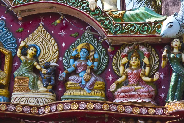 Durga, saraswati och lakshmi — Stockfoto