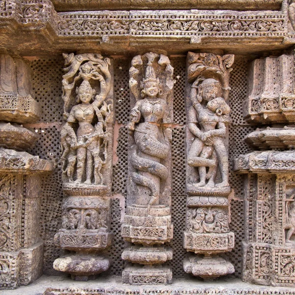 Bas-relieves of Konark — Stock Photo, Image