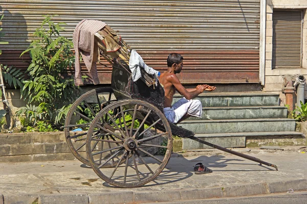 Rickshaw in Calcutta — Stock Photo, Image