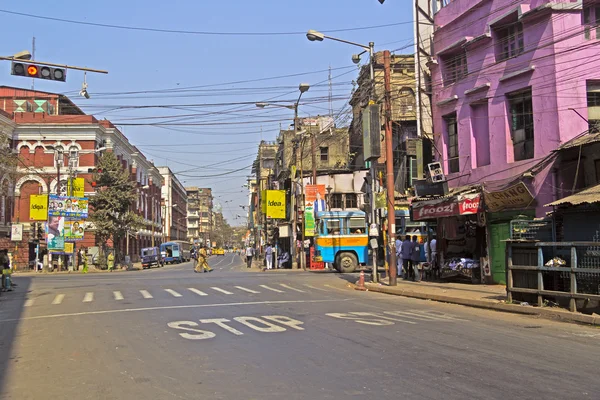 Kruispunt in calcutta — Stockfoto