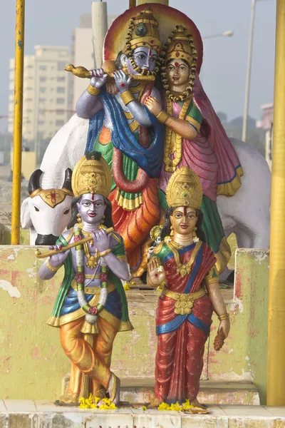 Deidades de Radha e Krishna — Fotografia de Stock