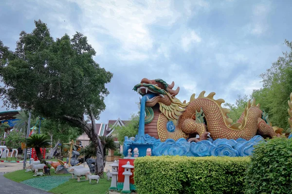 Suphan Buri Tailândia Setembro 2021 Área Torno Aquário Bungchawak Bungchawak — Fotografia de Stock