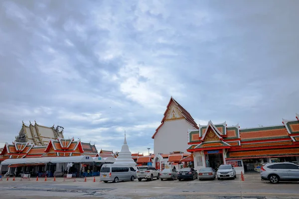 Suphanburi Tajlandia Wrzesień 2021 Obszar Wat Lelai Worawihan Świątynia Lelai — Zdjęcie stockowe