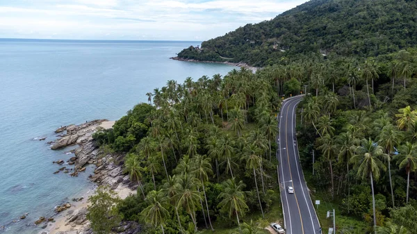 Ocean Road Playa Arena Khanom Sichon Road Presa Khao Phlai — Foto de Stock