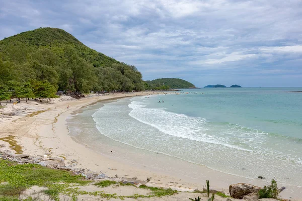 Ambiente Nang Ram Curva Playa Con Mar Lugar Para Usar — Foto de Stock