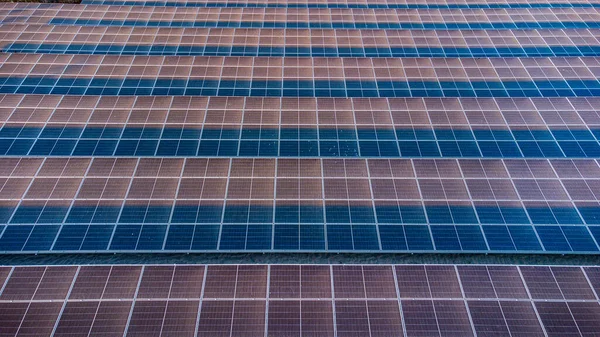 Solar Cell Solar Farm Concept Sustainable Green Energy Generate Energy — Fotografia de Stock