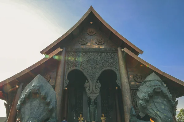 Loei Tailândia 2021 Wat Somdet Phu Ruea Ming Mueang Templo — Fotografia de Stock