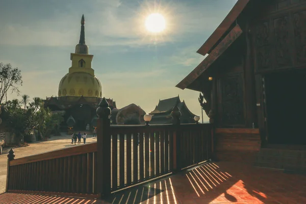 Loei Thajsko 2021 Wat Somdet Phu Ruea Ming Mueang Chrám — Stock fotografie
