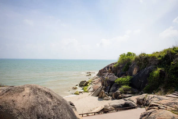 Hin Hua Nai Rang Stone Kao Seng Port Songkhla City — Foto Stock