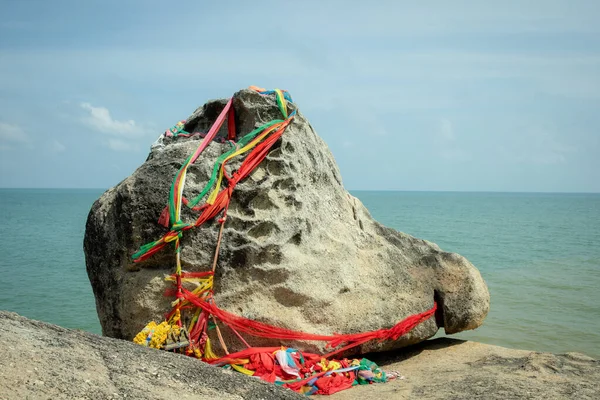 Hin Hua Nai Rang Stone Kao Seng Port Songkhla City Obrazek Stockowy