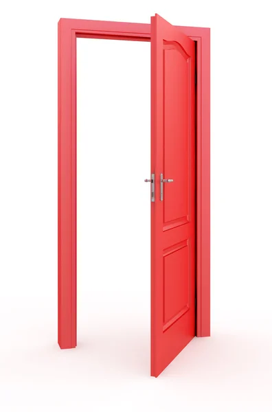 Vermelho portas abertas — Fotografia de Stock