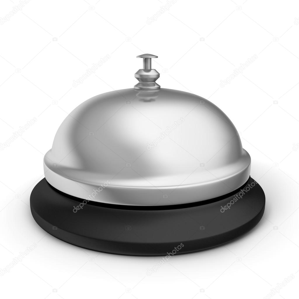 Service bell on white background